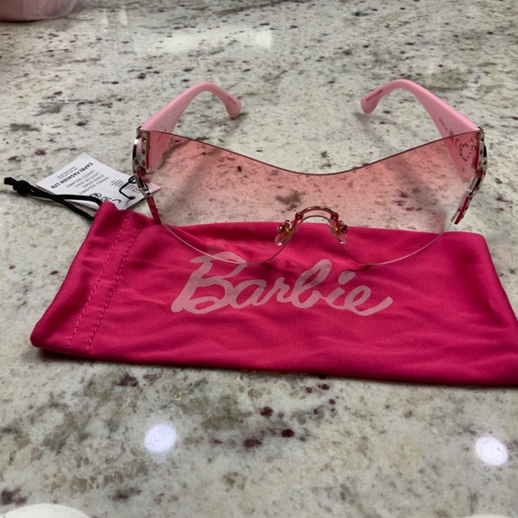 Boohoo x Barbie Retro Diamante Sunglasses main image 9
